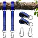 Dual Protection Tree Swing Straps with Backup Lifeline, 2500LB Capacity, Metal Frame Compatible, Suitable for Sensory, Saucer, Disc Swing & Hammock, Kids Indoor and Outdoor Fun