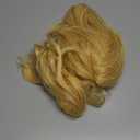 morvally Short Straight Blonde Bob Wig with Two Jaw Claws Ponytail Hair for Cosplay Costume Halloween Wigs