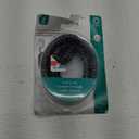 Power Gear Coiled Telephone Cord, 4 Feet Coiled, 25 Feet Uncoiled, Phone Cord works with All Corded Landline Phones, For Use in Home or Office, Black, 76139