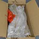 LUE BONA Pleated Vanity Stool, Velvet Upholstered Vanity Stool for Makeup Room, Ottoman Footrest with Metal Legs for Living Room, Bedroom, Black