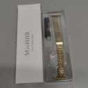 MioHHR Slim Metal Bands Compatible with Apple Watch Bands for Women 38mm 40mm 41mm 42mm (Series 11 10), Stainless Steel Strap Bands for iWatch Series 11 10 9 8 7 6 5 4 3 2 1 SE3/2/1, Gold