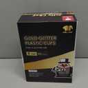 JOLLY CHEF 100 Pack 9 oz Gold Plastic Cups, Disposable Gold Glitter Plastic Cups Perfect for Wedding Thanksgiving, Christmas Party Cups