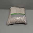 eachope Boho Farmhouse No Hook Shower Curtain Set with Snap-in Fabric Liner, Heavy-Duty Linen Textured Rustic Striped Design, Water-Repellent with Tassels and Sheer Window, Tan/ Taupe, 71x74