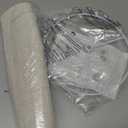 Tall Drum Lamp Shade for Table Lamps, Floor Lamp, Cloth Lampshade 10" Top X 10" Bottom X 13" High, Beige Large Line Fabric, Easy Assembly