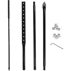 Heavy Duty Metal Thick Stake for Yard Signs, 51 Inches Long Metal Posts with Hardware