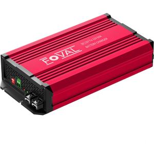 FOVAL 12V 60A DC to DC Charger, 800W Ultra-Fast Battery Charger for LiFePO4, Lead-Acid, AGM, Gel, and Lithium - Multi-Stage Charging for RVs, CVS, Trailers, Boats and Trucks