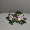 WEIERYUE(Pack of 2 Artificial Flowers Decorations,Artificial Arch Backdrop Garlandfor Ceremony Party Reception Entrance Welcome Easel Door Floral Decor Wall Home Entryway Outdoor(Cream Purple)