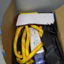 Safety Harness Fall Protection Kit with Shock Absorbing Lanyard, Roofing Work Harnesses Full Body Safety Harness for Construction (Yellow)