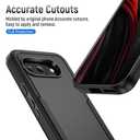 Warsia for Pixel 9a Case, with HD Screen Protector [Military Grade Drop Tested] Heavy-Duty Tough Rugged Shockproof Protective Case for Pixel 9a, Pink