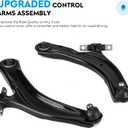 K621452 K621453 Front Lower Control Arm w/Ball Joint for Nissan Rogue 2.5L 2008-2013, Rogue Select 2014-2015, Suspension Kit MS30194 MS30195