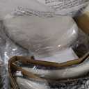 COLAMY Wooden Dining Chairs Set of 2, Modern Fabric Upholstered Kitchen Side Chairs, Farmhouse Dining Room Chair with Foot Pegs, Beige