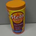 Metamucil 4-in-1 Psyllium Husk GLP-1 Friendly Fiber Supplement, Sugar-Free, 114 teaspoons, Orange Flavored, Daily Fiber Powder for Digestive Health, made with Plant-Based Psyllium Husk Fiber