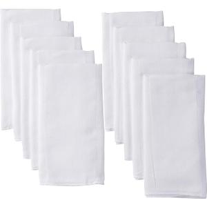 Gerber Unisex Baby Boys Girls Birdseye Prefold Cloth Diapers Multipack White 3Ply 10 Pack