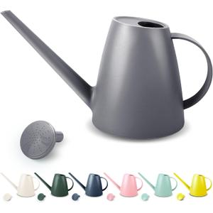 Watering Can for Indoor Plants, Small Watering Cans for House Plant Garden Flower, Long Spout Water Can for Outdoor Watering Plants 1. 8L 1/2 Gallon (Gray)