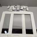 Clear Acrylic Dog Playpen with Door,23.6" Puppy Playpen,Easy Assemble Pet Fence,10-Panel for Puppies/Small Dog Play Pen Indoor (White, 23.6 Inch-H, 10 Panel)