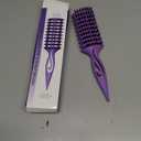 Candy Brush Curl Defining Vented Hair Brush for Effortlessly Blow Drying Detangling and Shaping and Styling, Airflow Wet Hair Brush for All Hair Types for Women and Men, Anti-Pull & Frizz, Purple