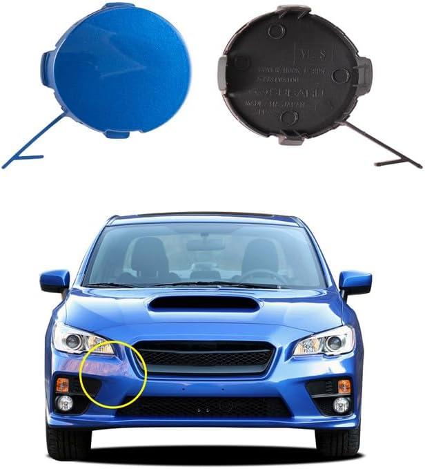 Car Front Bumper Tow Hook Cover Compatible with Subaru WRX STi 2015 2016 2017 Trailer Cover Cap 57731VA100 Small Lid Towing Eye Cap Blue Right Passenger Side