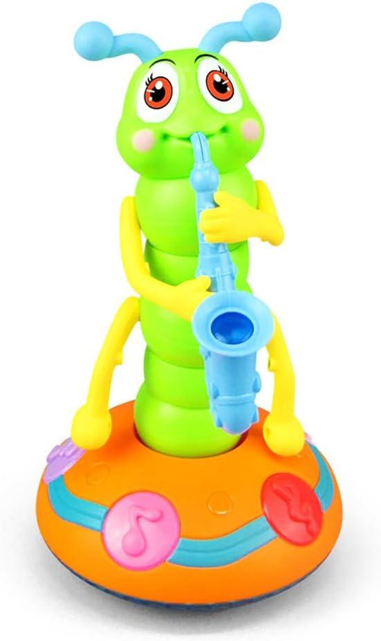 Miracland Dancing Caterpillar Saxophone Musical Toy with Music and Lights for Boys and Girls