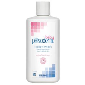 pHisoderm Baby & Newborn Cream Wash, pH Balanced, Lavender Scent, Gentle & Moisturizing with Vitamin E & Sunflower Oil, Free of Soap, Parabens, Sulfates & Dyes, 8 Fl Oz (Pack of 3)