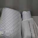 Memory Foam Pillows Queen Size Set of 2, Adjustable Cooling Pillow for Side Back Stomach Sleepers with Washable Removable Cover (White)