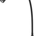 Wall Mounted Reading Light Touch Switch Dimmable LED 3W Warm White 3000K AC Adaptor (Black)