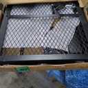 MeeFar High Rail Trailer Folding Hitch Mount Cargo Carrier Basket 60" X 24" X 14"+Waterproof Cargo Bag 20 cu ft (59" 24" 24"), Capacity of 500 Lbs with Hitch Stabilizer, Net, Lock and Straps