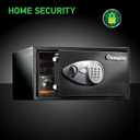 SentrySafe Shelf Safe with Digital Keypad Lock, Steel Safe with Interior Lining and Bolt Down Kit for Money, Jewelry, Documents, 0.98 Cubic Feet, 8.9 x 16.9 x 13.6 Inches, X105