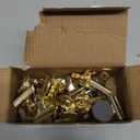 VNDUEEY 20 Pack Fridge Magnets Refrigerator Magnets, Magnetic Clips for Whiteboard, Magnet Clips Heavy Duty, Clip with Magnet for Locker, Magnetic Paper Clip for Home, Office, School, Teaching (Gold)