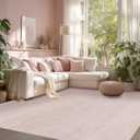 BILEEHOME Pink Area Rugs for Bedroom,Boho Washable Neutral Baby Rug for Nursery,6x9,Blush Pink Low Pile Soft Ombre Rug for Living Room Dining Room Kids Room Office 6 x 9
