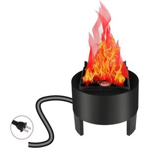 Lancoon 3D LED Fake Fire Flame Light, Artificial Flickering Flame Lamp Bulb Electric Campfire Effect Indoor for Christmas Halloween Festival Event Party Club Decoration (1 Pack)