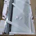 Bathtub Shower Doors Frameless 56-60" W x 60" H Width Adjustable 5/16"(8mm) Double Sliding Glass Tub Door Stainless Steel Hardware (Matte Black)