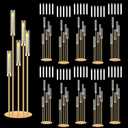 10 Pack Gold Candelabras Centerpieces for Tables, 42" 5 Arm Candle Holders
10 centerpieces with 50 LED candles; gold finish; stable metal base; ideal for weddings parties
