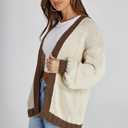 Cakulo Womens Oversized Chunky Cardigan Sweaters Open Front Long Cardigans Fall Coatigan 2025 Knit Sweater Coats