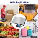 TIPRE Digital Shipping Postal Scale 0.5 oz High Accuracy! 440lb Commercial Weight Scale for Package, Small Business, Mail, Warehouse, Home, Dual Powering Source & Cable Provided