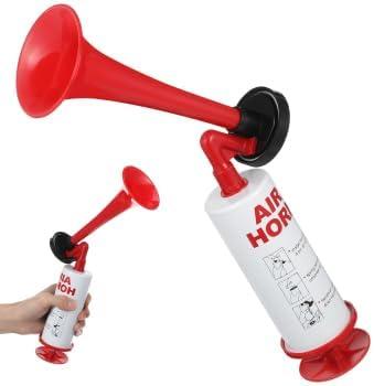1Pcs Handheld Air Horn: Hand Pump Airhorn Loud Noise Maker Bear Blow Horn Air fog Sports Marine Signal Safety Alarm for Sports Events Boating Birthday Parties Loud Noise