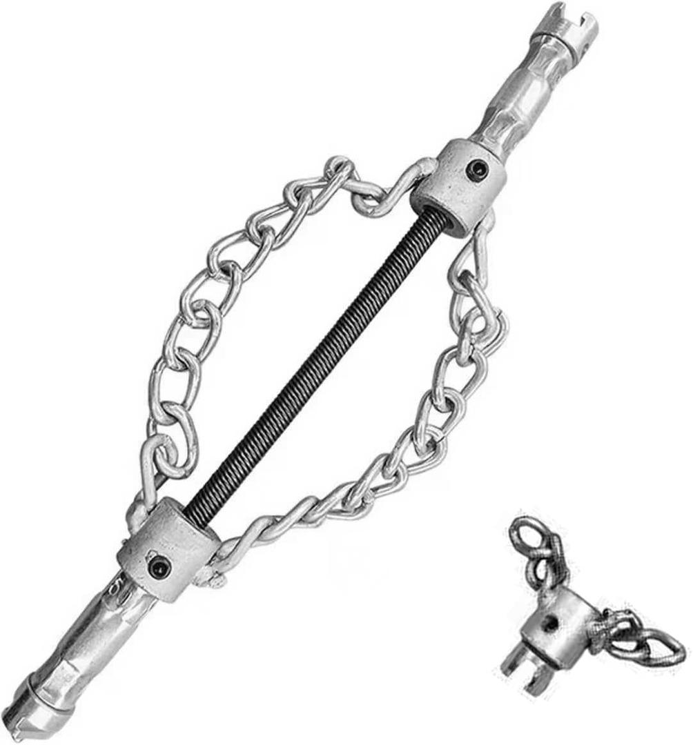2 Piece FlexShaft Sewer Descaling Chain,Multi-Purpose PVC Pipe Maintenance Tool for for Heavy-Duty CablesFits K-400,C-4,C-6,C-7,C-8,C-9 Models
