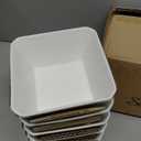 Porcelain Cereal Bowls, 16 oz Square Serving Bowls Set, 5 Inch White Ceramic Bowls for Salad, Soup, Snack, Dessert and Marmalade, Dishwasher & Microwave Safe, Set of 6