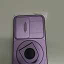 for Samsung Galaxy S20FE Case Magnetic Compatible with MagSafe Wireless Charging,with 2 Screen Protectors,Built-in Stand Ring+Camera Cover Anti-Scratch Shockproof Heavy Duty Protection Purple