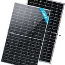 Renogy Solar Panels 900W 12V/24V Bifacial Solar Panel Monocrystalline 2PCS 450W On/Off Grid Application Rigid Over 500 Watt Solar Panel High Efficiency Durable for Homes Roof RV Boat Camping Black