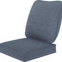 Outdoor Deep Seat Cushions 24 x 24 Inch Waterproof & Fade Resistant Replacement Patio Chair Cushions with Removable Cover (Nave Blue)