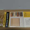 UNISHADES No Drill Cordless Bamboo Roman Shades, 22×64 in, Natural