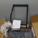 Furnulem Night Stand, Tall 4 Drawers Dresser for Bedroom, Hallway, Nursery, Closet Organizer, Nightstand Bedside Table Furniture, Vertical Storage Tower Fabric, Sturdy Steel Frame, Wood Top (Rustic Brown)