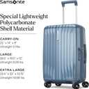 Samsonite UpLIFT Carry-On Hardside Luggage with Spinner Wheels - Airline-Approved, TSA Lock, Adjustable Handle System - Polycarbonate Hard Suitcase for Ultra Lightweight Travel - Elemental Blue