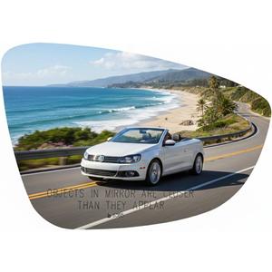 Burco 5385 Convex Passenger Side Power Replacement Mirror Glass (Mount Not Included) Compatible with 09-16 Volkswagen CC 2009-2016 Volkswagen Eos 12-15 Volkswagen Jetta 13-16 Volkswagen Passat