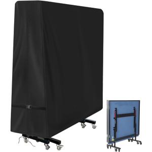 Ping Pong Table Cover, Outdoor & Indoor Waterproof Tennis Table Cover for Folding Ping Pong Table,600D HeavyDuty All Weather Protection Dust Cover  64'' x 26'' x 64''