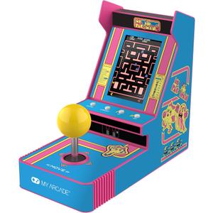 My Arcade Ms. Pac-Man Joystick Player: Arcade Classics, Retro Games, Mini Video Game Console, 2 Game Modes, Birthday Gifts