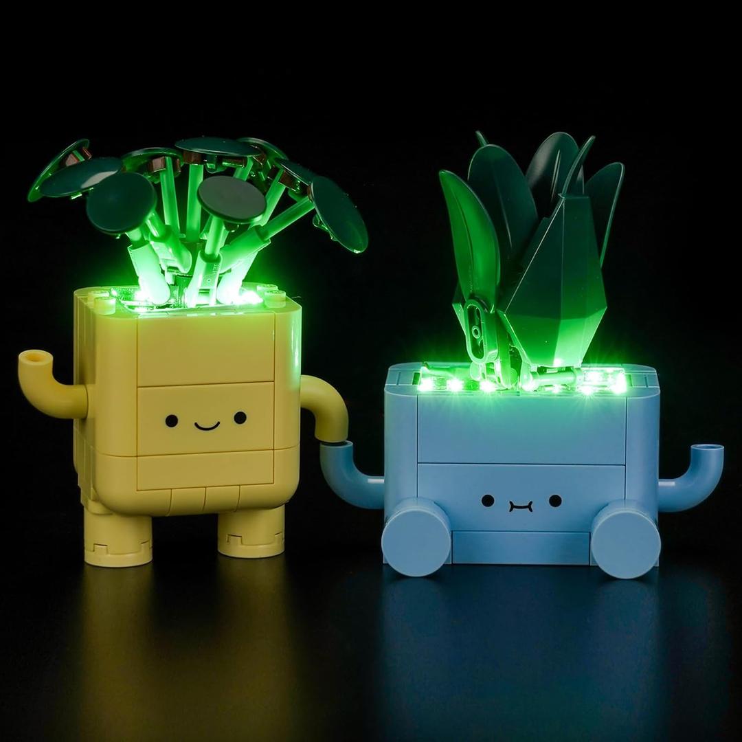 Upgraded Led Light Kit Compatible with Lego Botanical Collection Happy Plants Building Set, Lights Decoration Compatible with Lego 10349, Best Gifts for Adults (Model Not Included)