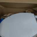 KOHLER 20110-0 Brevia, Slow Close Toilet Seat, Elongated Toilet Seat, Grip-Tight Bumpers Quick-Attach Hardware, White
