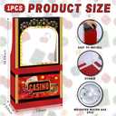 Sintuff Casino Booth Stand up Kit Casino Party Decoration Cardboard Cutout Stand up Photo Booth Prop Backdrop Sign for Poker Themed Party Events Backdrop Decor