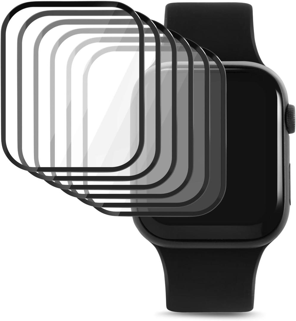 Acrylic 45mm Watch Screen Protector Compatible with Apple Watch Series 7/8 45mm, with 6 Installation Kits - 6 Pack